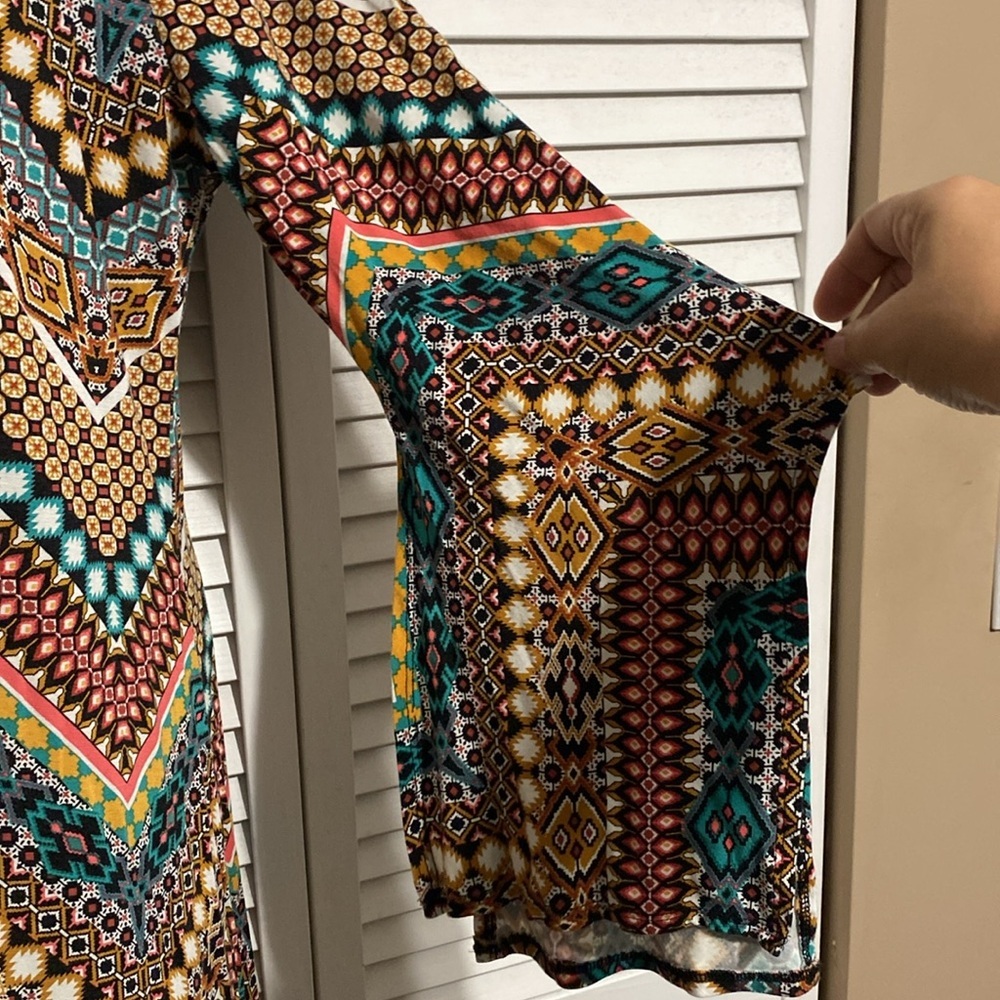 Wrangler Western Slimming V Pattern Dress - Picture 4 of 12